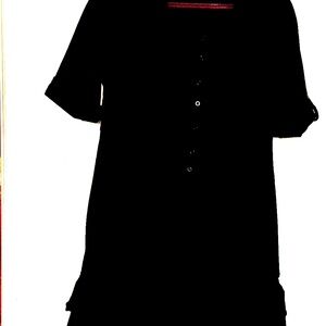 The cotton black dress, from the Peruvian boutique in Sonoma.